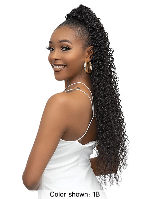 Janet Collection Remy Illusion Ponytail - WATER WAVE 32" *SALE