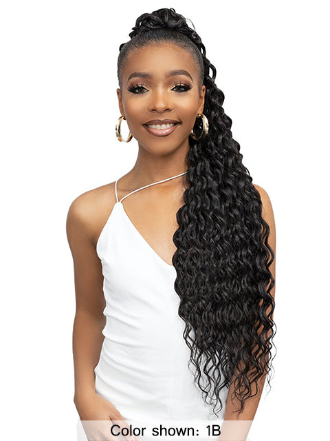 Janet Collection Remy Illusion Ponytail - WAVE 32