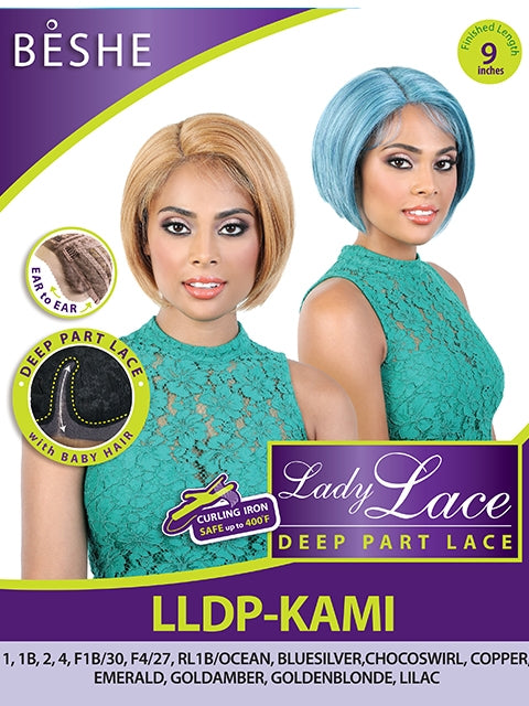 Beshe Heat Resistant Lady Lace Deep Part Wig - LLDP KAMI