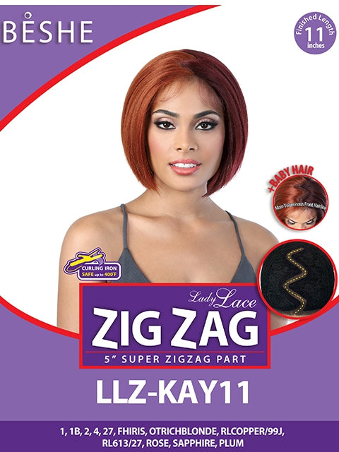 Beshe Lady Lace 5 Super Zig Zag Lace Part Wig - LLZ KAY11