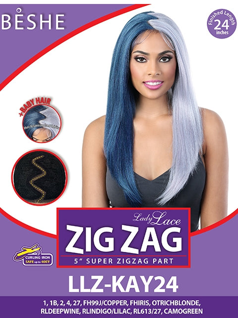 Beshe Lady Lace 5 Super Zig Zag Lace Part Wig - LLZ KAY24