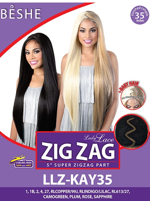 Beshe Lady Lace 5 Super Zig Zag Lace Part Wig - LLZ KAY35