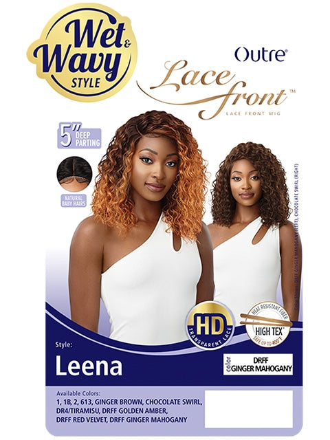 Outre Premium Synthetic HD L-Part Swiss Lace Front Wig - LEENA