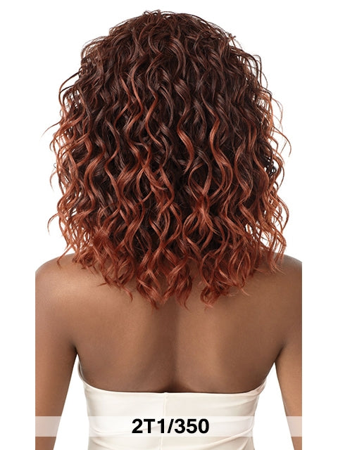 Outre Quick Weave Wet And Wavy Half Wig - LOOSE CURL 18