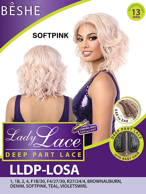 Beshe Heat Resistant Lady Lace Deep Part Wig - LLDP LOSA