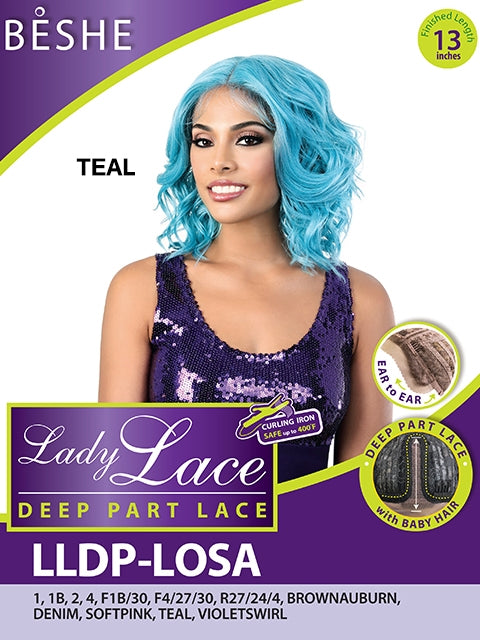 Beshe Heat Resistant Lady Lace Deep Part Wig - LLDP LOSA