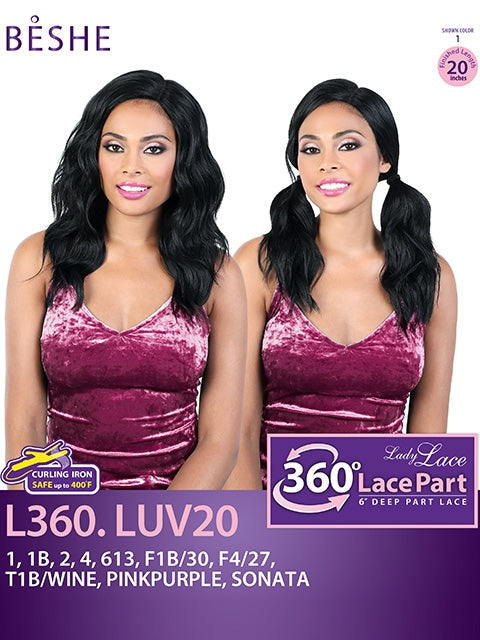 Beshe Lady Lace 6 Deep Part 360 Lace Wig - L360 LUV20