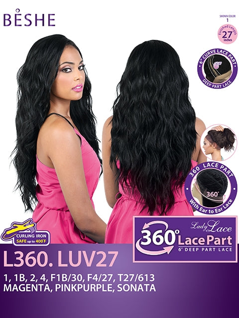 Beshe Lady Lace 6 Deep Part 360 lace Wig - L360 LUV27