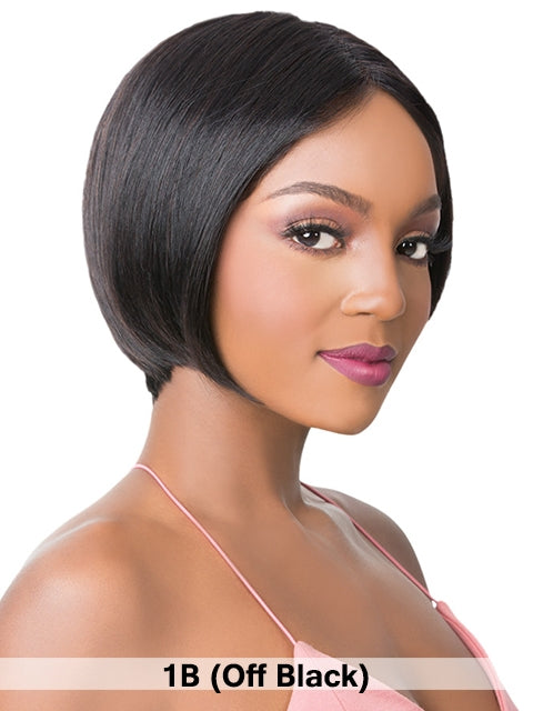 Its A Wig Salon Remi Human Hair Wide T Part Swiss Lace Front Wig - MIMI