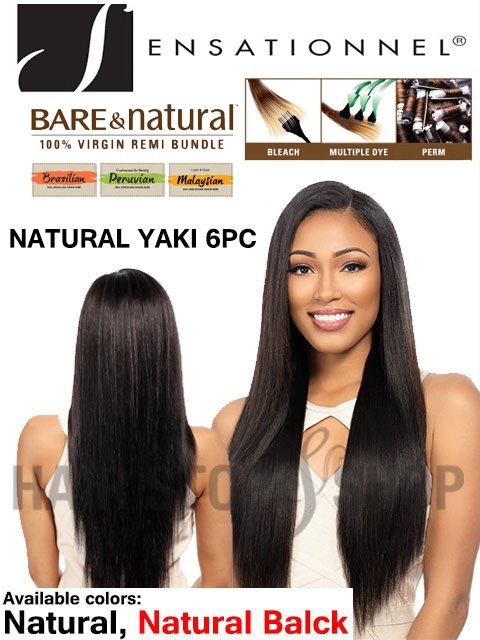 Sensationnel Bare&Natural Malaysian Weave - NATURAL YAKI 6pc