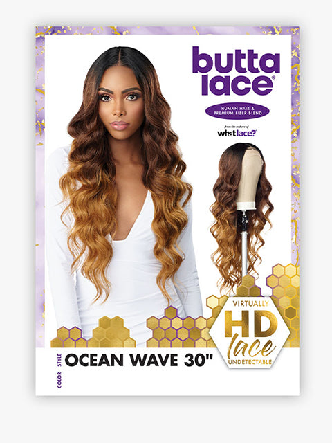 Sensationnel Human Hair Blend HD Butta Lace Front Wig - OCEAN WAVE 30