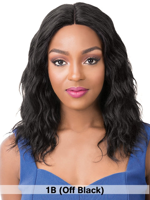 Its A Wig Salon Remi Human Hair Wet N Wavy Swiss Lace Front Wig - PACIFIC WAVE