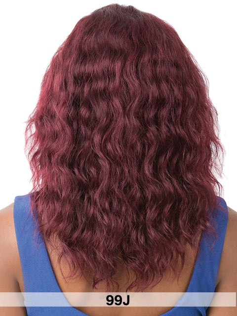 Its A Wig Salon Remi Human Hair Wet N Wavy Swiss Lace Front Wig - PACIFIC WAVE
