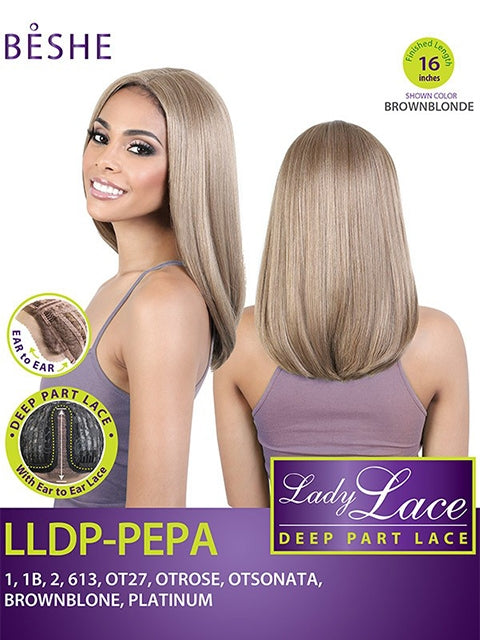 Beshe Lady Lace Deep Part Wig - LLDP PEPA