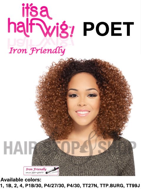 Its a Wig Iron Friendly Half Wig - HW POET