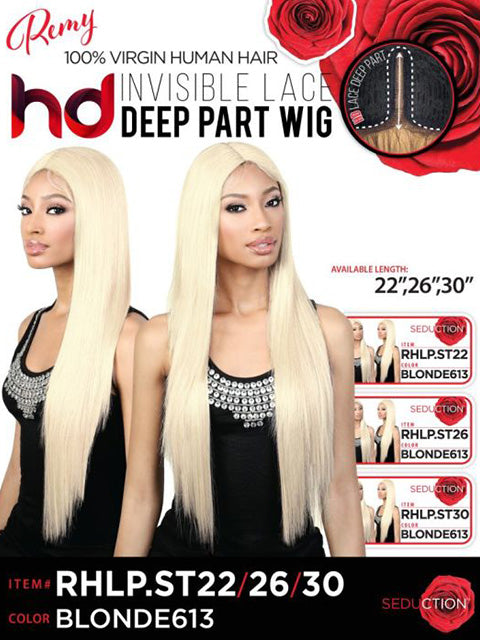 Seduction Remy Human Hair HD Lace Deep Part Wig - RHLP.ST