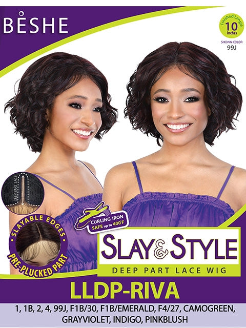 Beshe Heat Resistant Lady Lace Slay and Style Deep Part Lace Wig - LLDP RIVA
