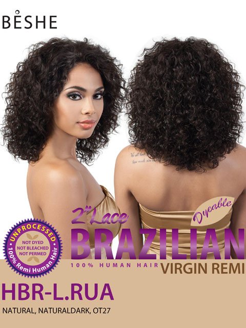 Beshe Human Hair Lace Front Wig - HBR-L.RUA