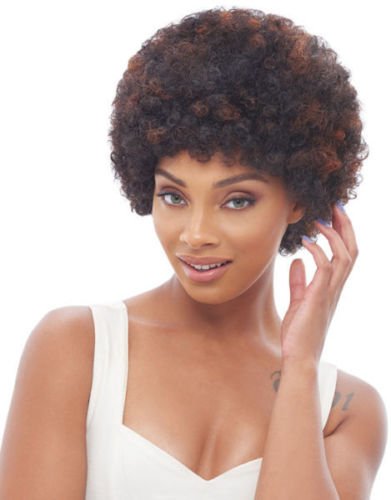 Janet Collection 100% Human Hair Full Cap - AFRO WIG