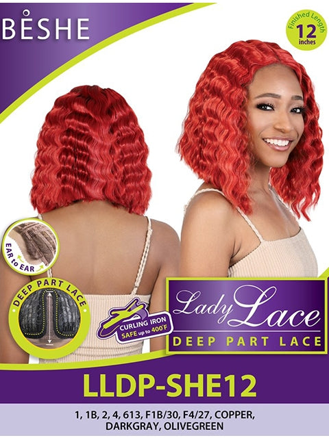 Beshe Heat Resistant Lady Lace Deep Part Lace Front Wig - LLDP-SHE12