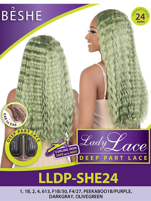Beshe Heat Resistant Lady Lace Deep Part Lace Front Wig - LLDP SHE24
