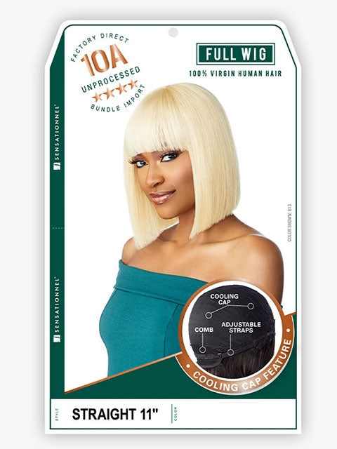 Sensationnel 10A 100% Human Hair Full Wig - STRAIGHT 11