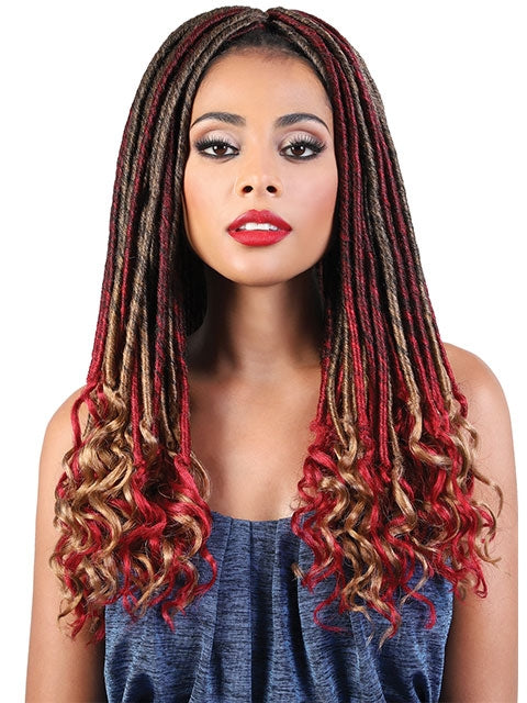 Beshe Pre-Looped 3X STRAIGHT GODDESS LOCS Crochet Braid 20 C.SGLOC320