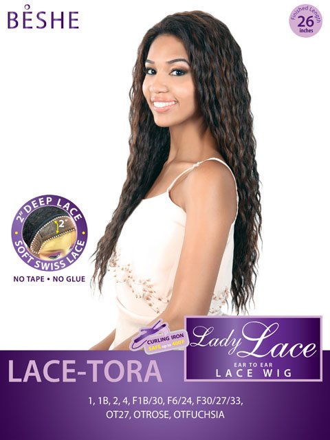 Beshe Lady Deep Part Swiss Lace Front Wig - TORA