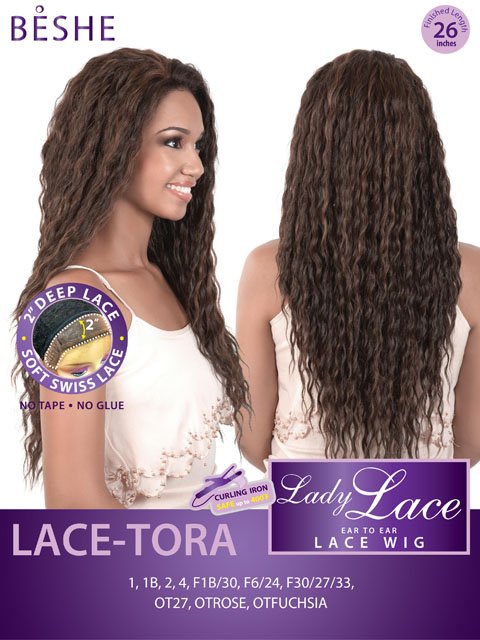 Beshe Lady Deep Part Swiss Lace Front Wig - TORA