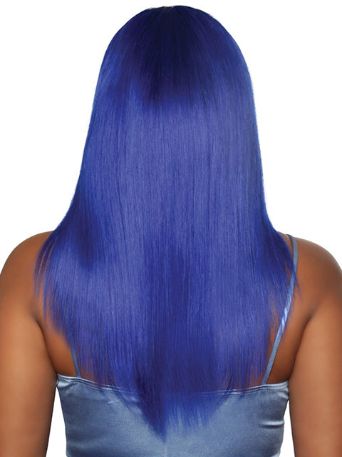 Mane Concept Trill 13A Human Hair HD Pre-Colored Lace Front Wig - TROC4302 ROYAL BLUE STRAIGHT
