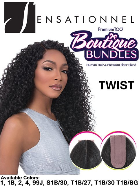 Sensationnel Premium Too Boutique Human Hair Blend TWIST Weave 4pc 18/20/22