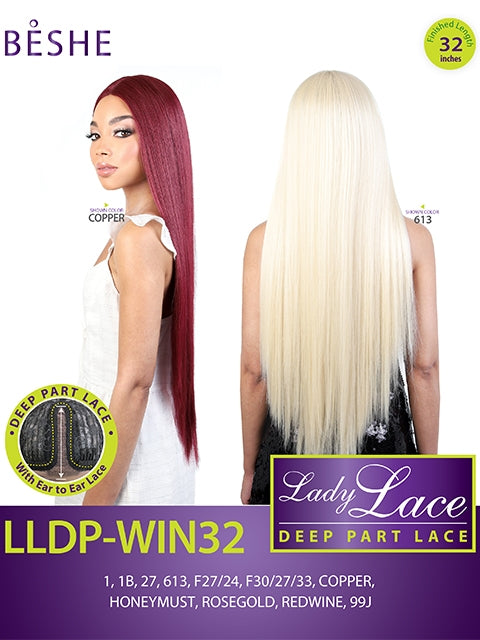 Beshe Lady Lace Deep Part Wig - LLDP WIN 32